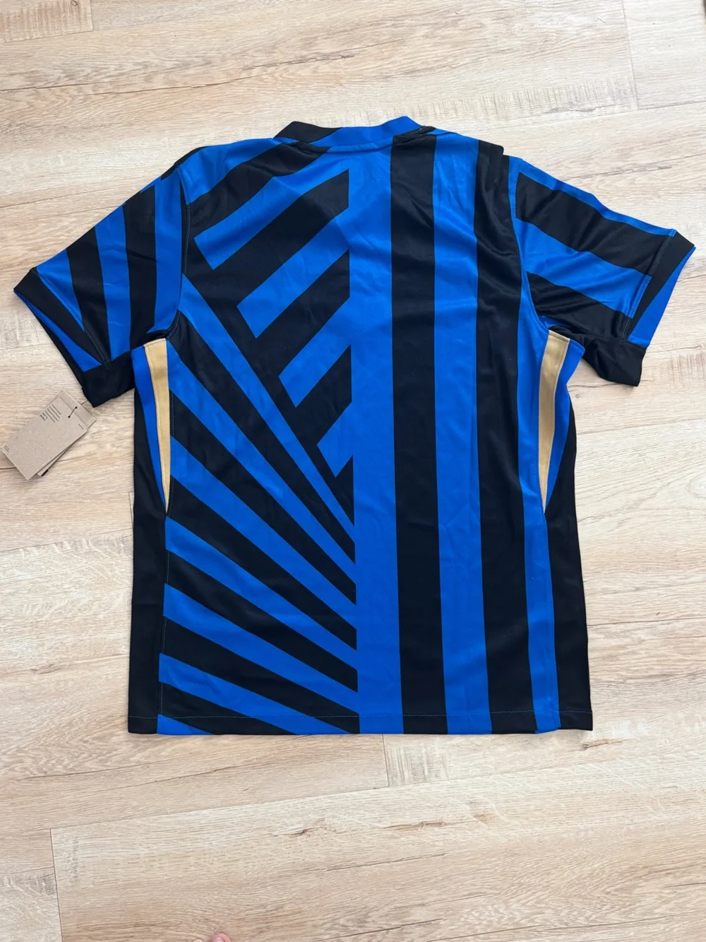 Nike Inter Milan Men's Soccer Jersey Black & Blue Signed Federico Dimarco 32